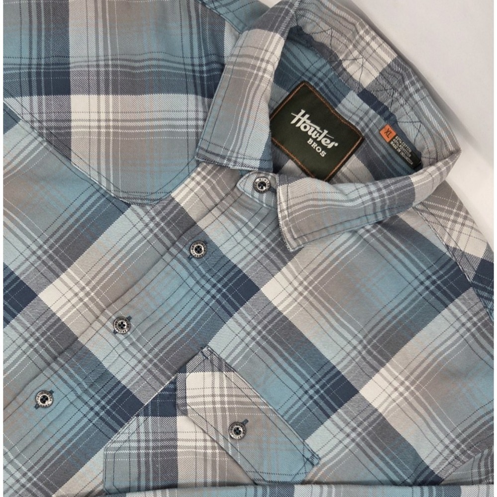 Howler Bros Harker Flannel Shirt Long Sleeve Button Up Mens XL Plaid NWOT